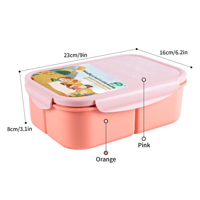 MISS BIG Lunch Box Bento Box Adults Lunch Containers for Adults Salad Container for Lunch Leakproof No BPAs and No Chemical Dyes Dishwasher & Microwave Safe Bento Box Adult Lunch Box (Pink L) - Image 5